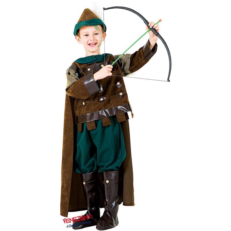 Costume carnevale arciere da 7 a 10 anni - veneziano 8972 - 3