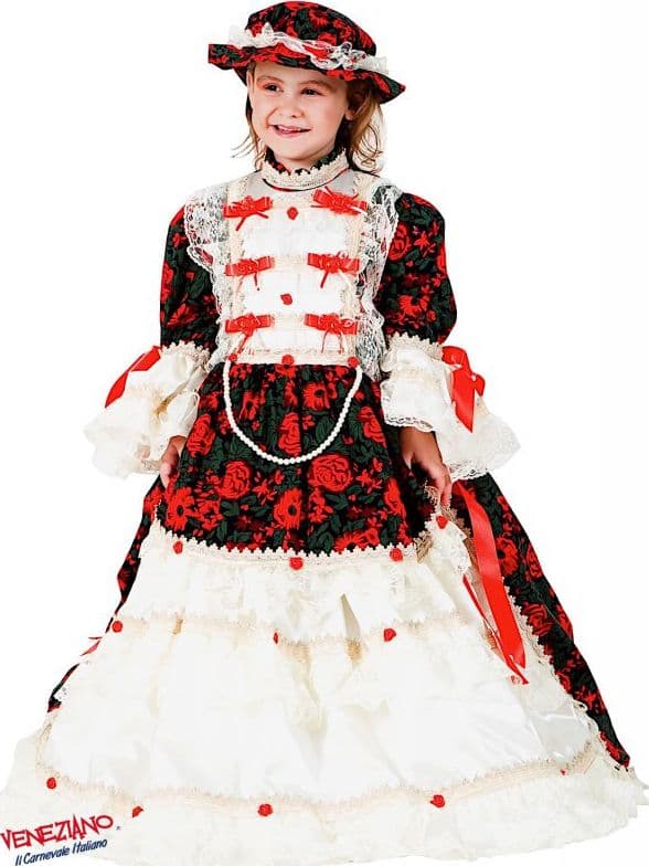 Costume carnevale madame pompadour da 7 a 10 anni - veneziano 8923 - 3