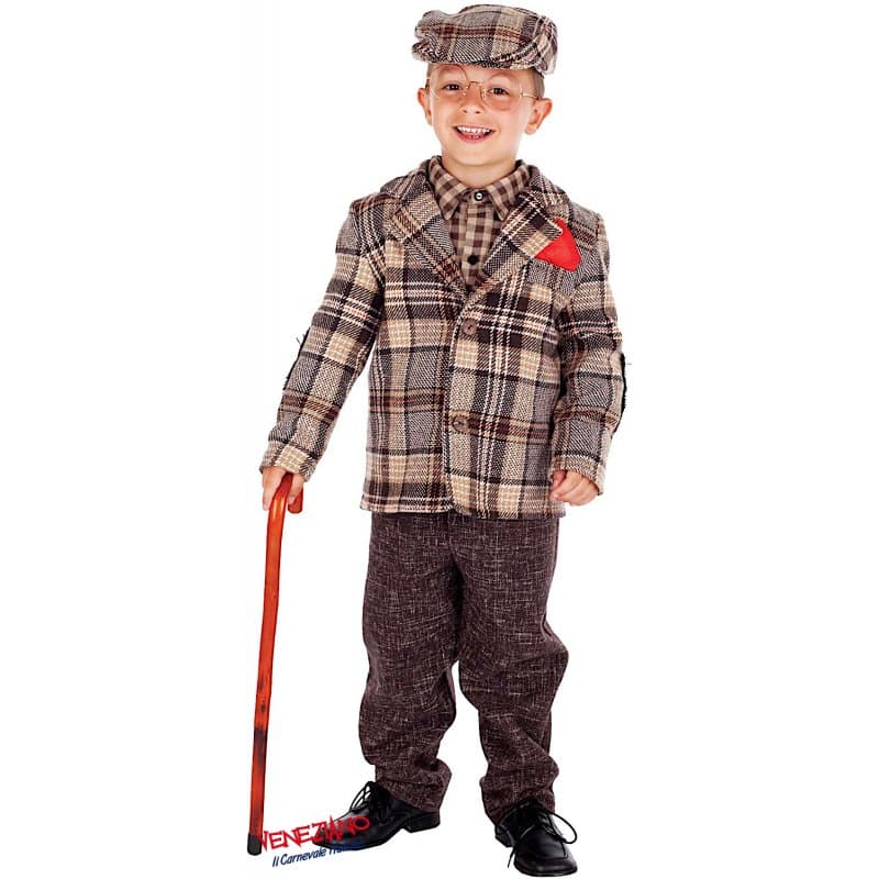 Costume carnevale vecchietto baby da 4 a 6 anni - veneziano 5106 - 3
