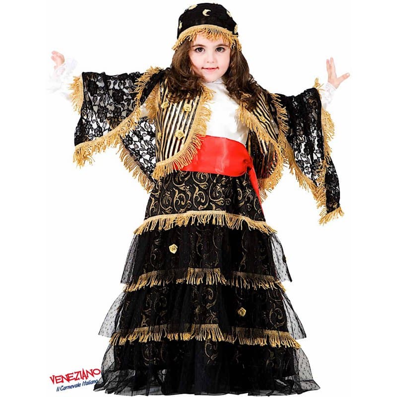 Costume carnevale zingara ricca da 3 a 6 anni - veneziano 8920 - 3