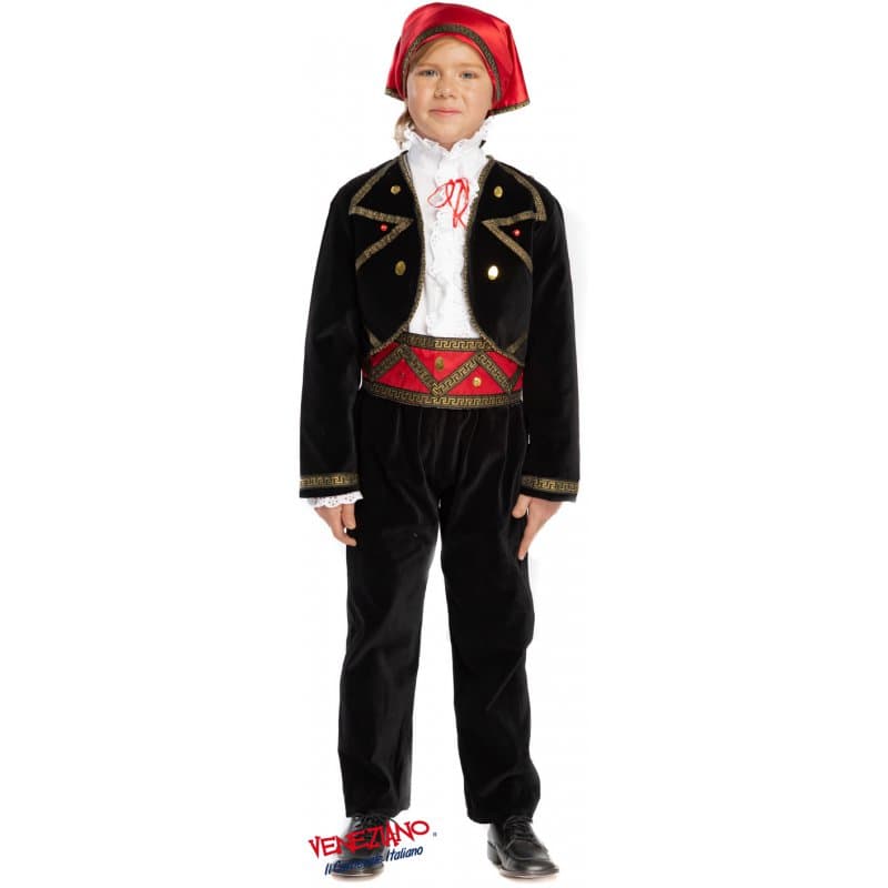 Costume carnevale zingarello cartomante da 4 a 6 anni - veneziano 53216 - 3