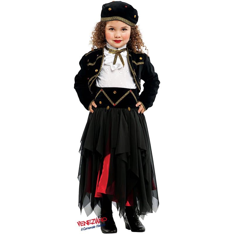 Costume carnevale zingarella cartomante da 7 a 10 anni - veneziano 53215 - 3