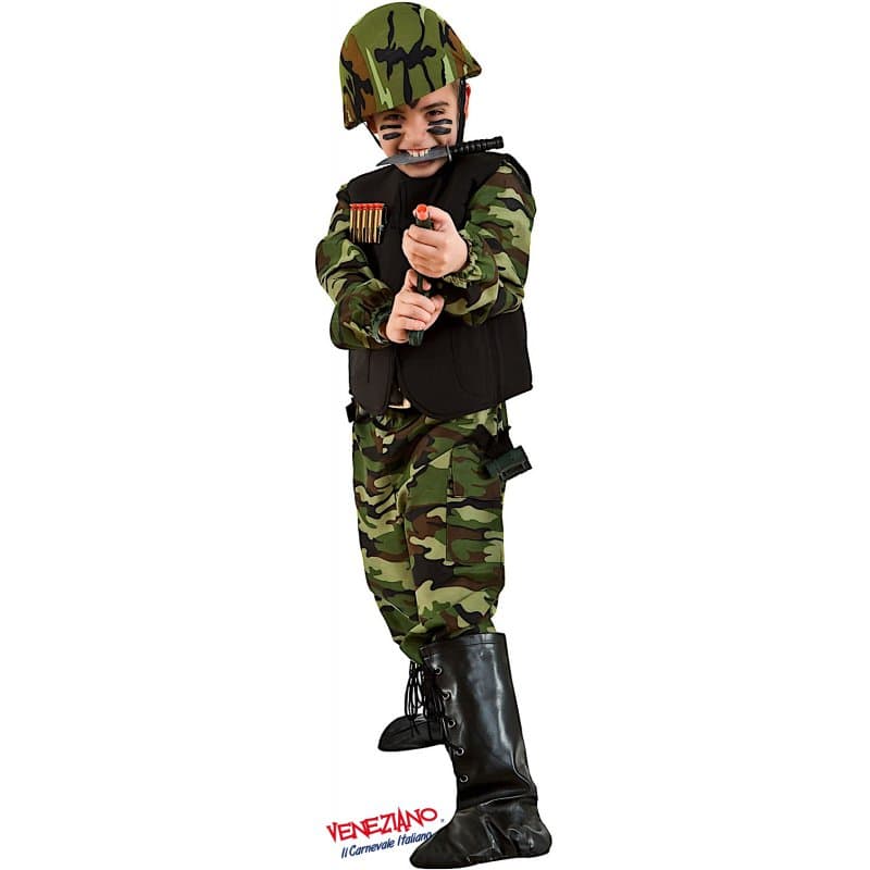 Costume carnevale commando da 7 a 10 anni - veneziano 1112 - 3