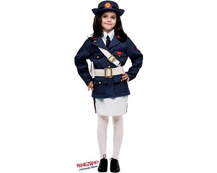 Costume carnevale poliziotta da 7 a 10 anni - veneziano 50241 - 3