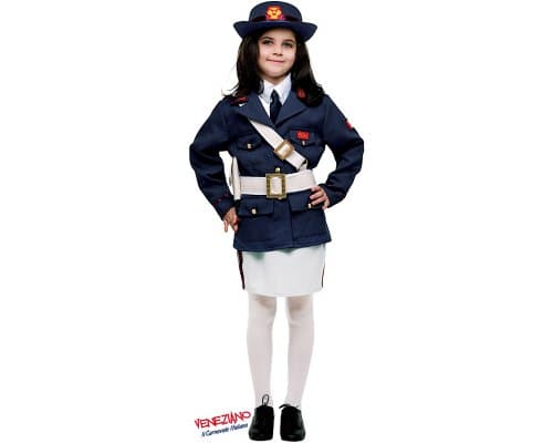 Costume carnevale poliziotta da 7 a 10 anni - veneziano 50241 - 3