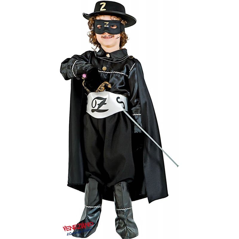 Costume carnevale cavaliere mascherato banderas da 7 a 10 anni - veneziano 1098 - 3