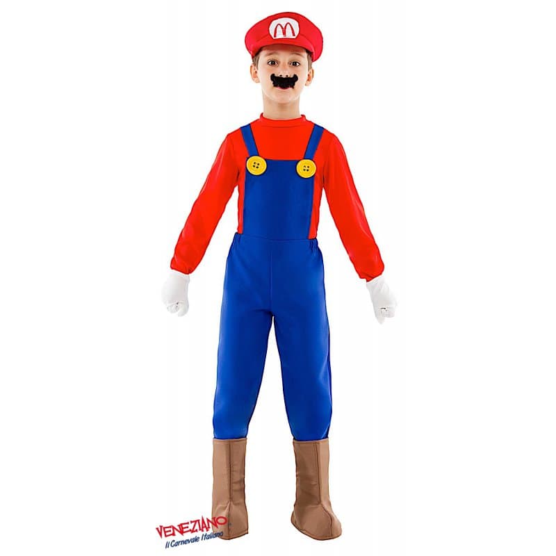 Costume carnevale mario baby da 4 a 6 anni - veneziano 52332 - 3