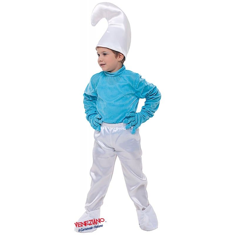 Costume carnevale folletto blu da 3 a 6 anni - veneziano 52334 - 3