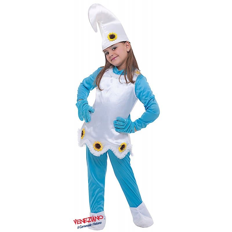 Costume carnevale follettina blu da 3 a 6 anni - veneziano 52336 - 3