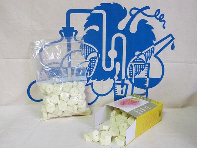 Dischi di zolfo anti gocciolanti per la disinfezione di fusti e botti di vino Confezione da 1 kg - 8