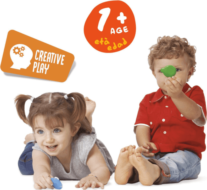 Carioca Baby - Teddy Crayons Baby - Scatola con 48 pastelli colorati a forma di orsetto - 3