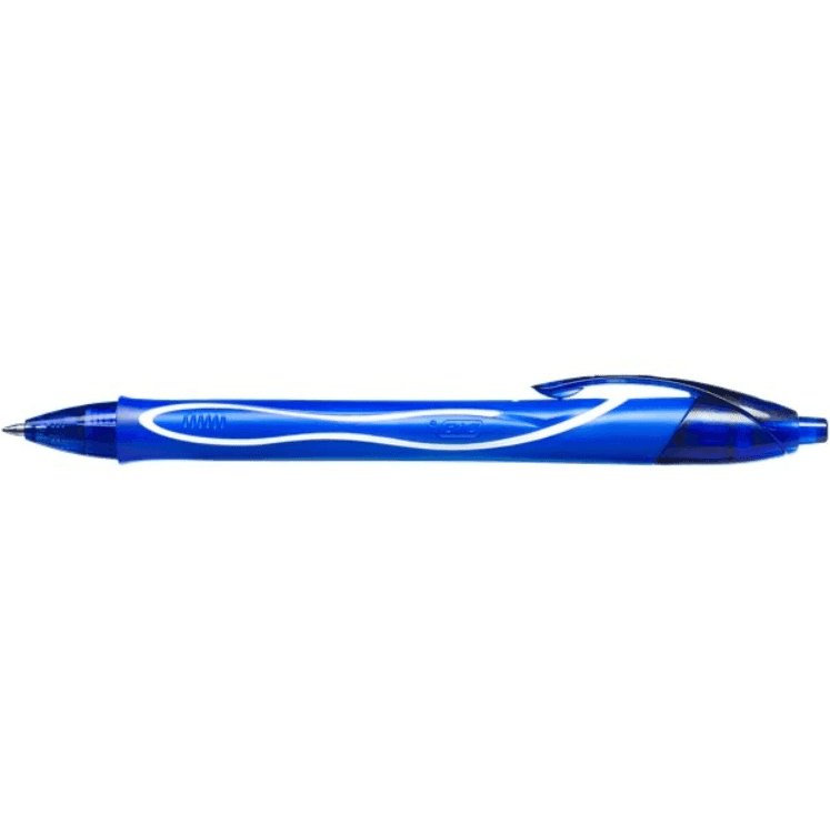 Bic - Penna gel a scatto Bic Gelocity Quick Dry blu - tratto 0,30 mm (conf. 12) - 2