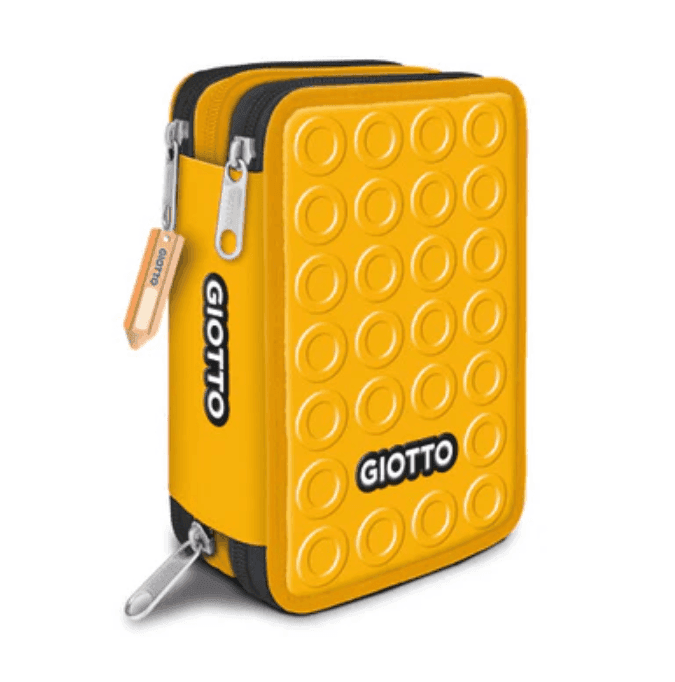 Giotto - Astuccio 3 zip collezione Stilnovo – 3 colori neon assortiti - 3