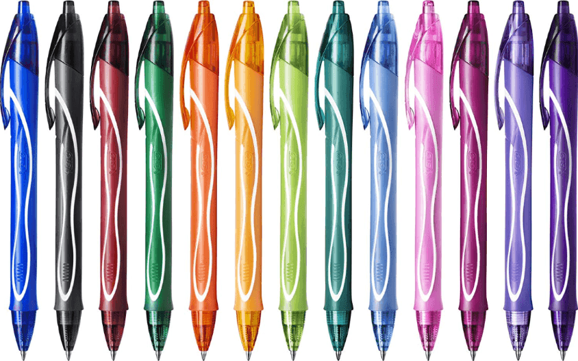 Bic - Penna gel a scatto Bic Gelocity Quick Dry - tratto 0,30 mm - 10 colori assortiti - 1