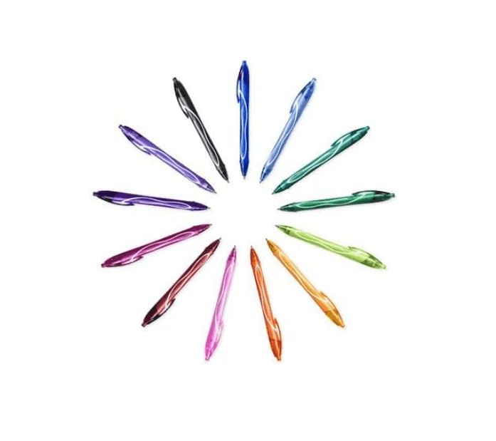 Bic - Penna gel a scatto Bic Gelocity Quick Dry - tratto 0,30 mm - 10 colori assortiti - 2