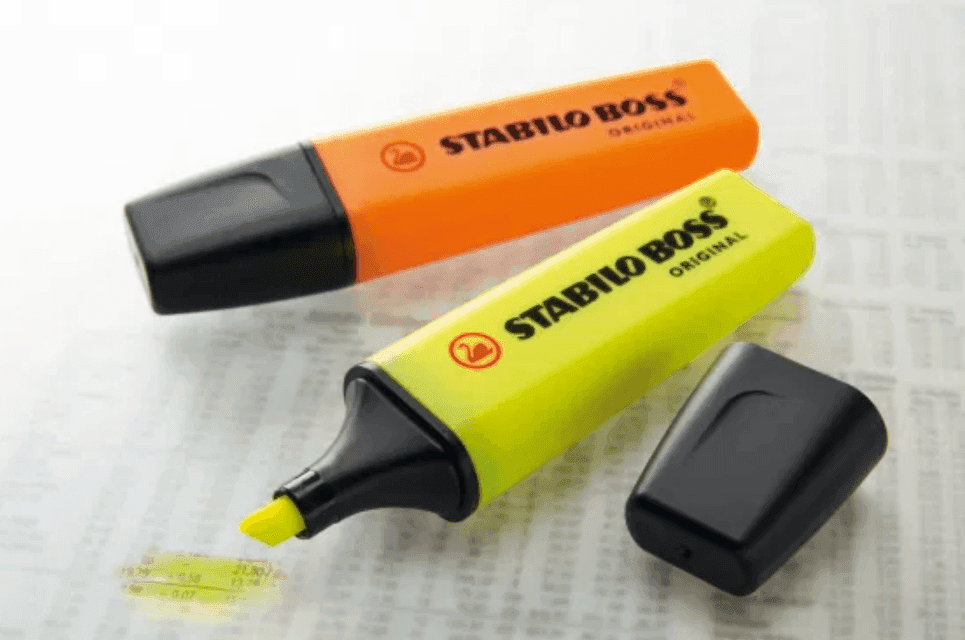 Stabilo - Evidenziatore Boss Original Astuccio con 4 colori: giallo, verde, arancione, rosa (70/4) - 2