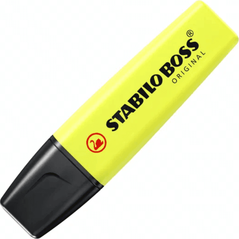 Stabilo - Evidenziatore Boss Original Astuccio con 4 colori: giallo, verde, arancione, rosa (70/4) - 3