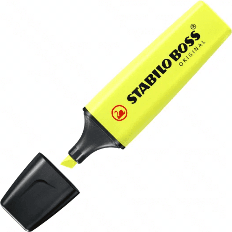 Stabilo - Evidenziatore Boss Original Astuccio con 4 colori: giallo, verde, arancione, rosa (70/4) - 4