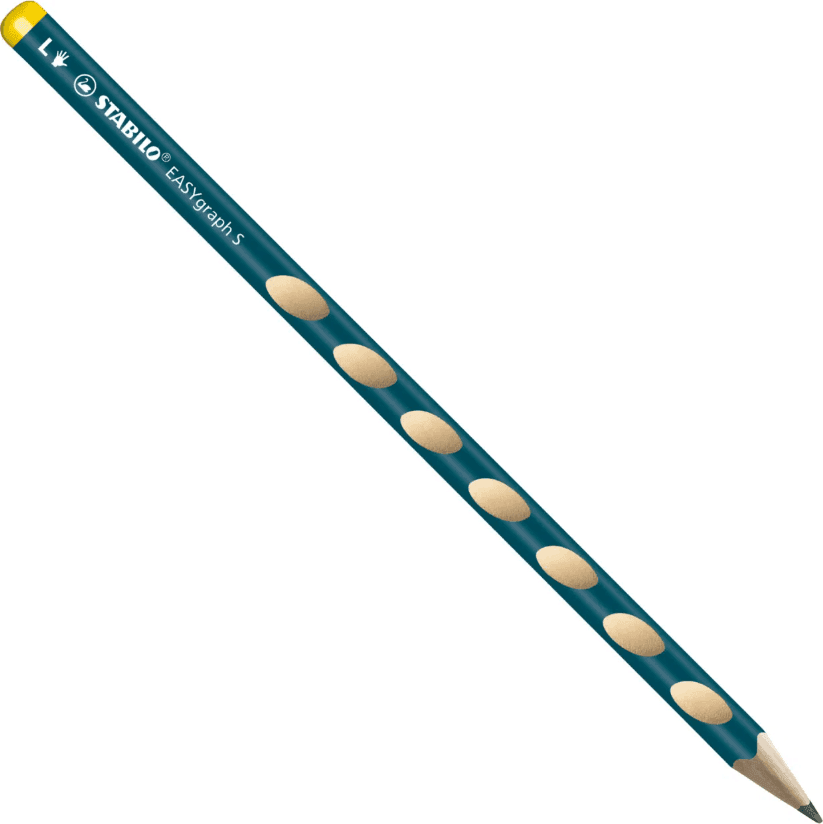 Stabilo - Conf. 6 Matite Easy Graph in grafite ergonomica con fusto sottile per Mancini color petrolio - HB - 2