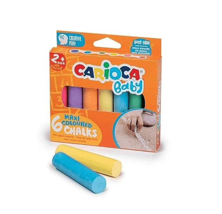 Carioca Baby - Gessi Maxi colorati senza polvere - 6 Pz - 4
