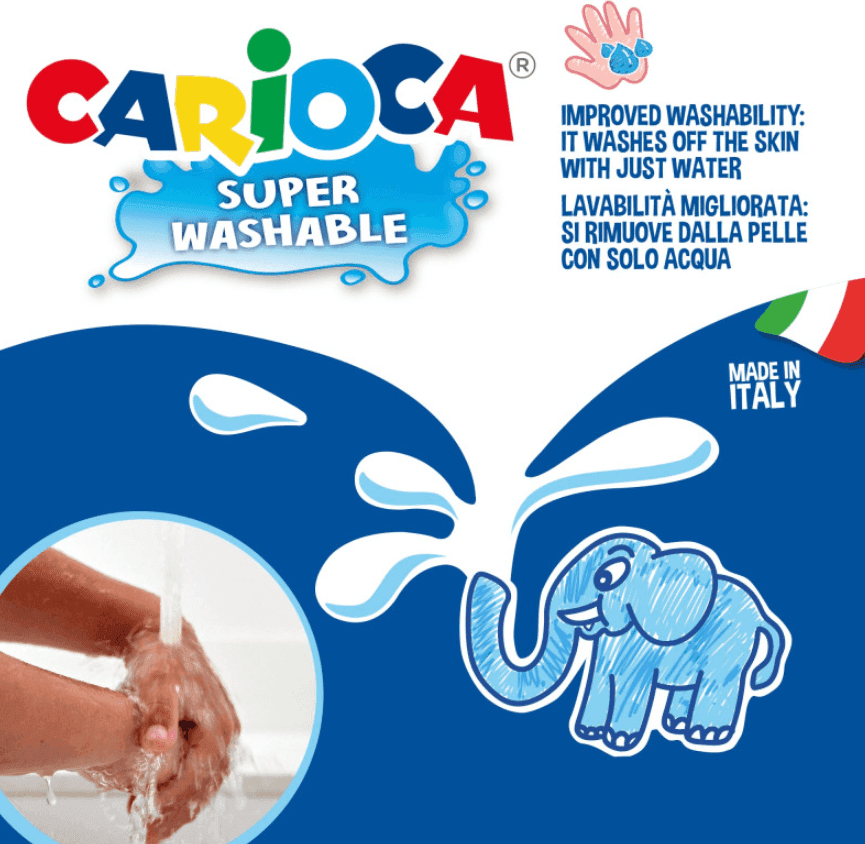 Carioca - Scatola Rigida da 30 Pennarelli Punta Maxi Jumbo - 3