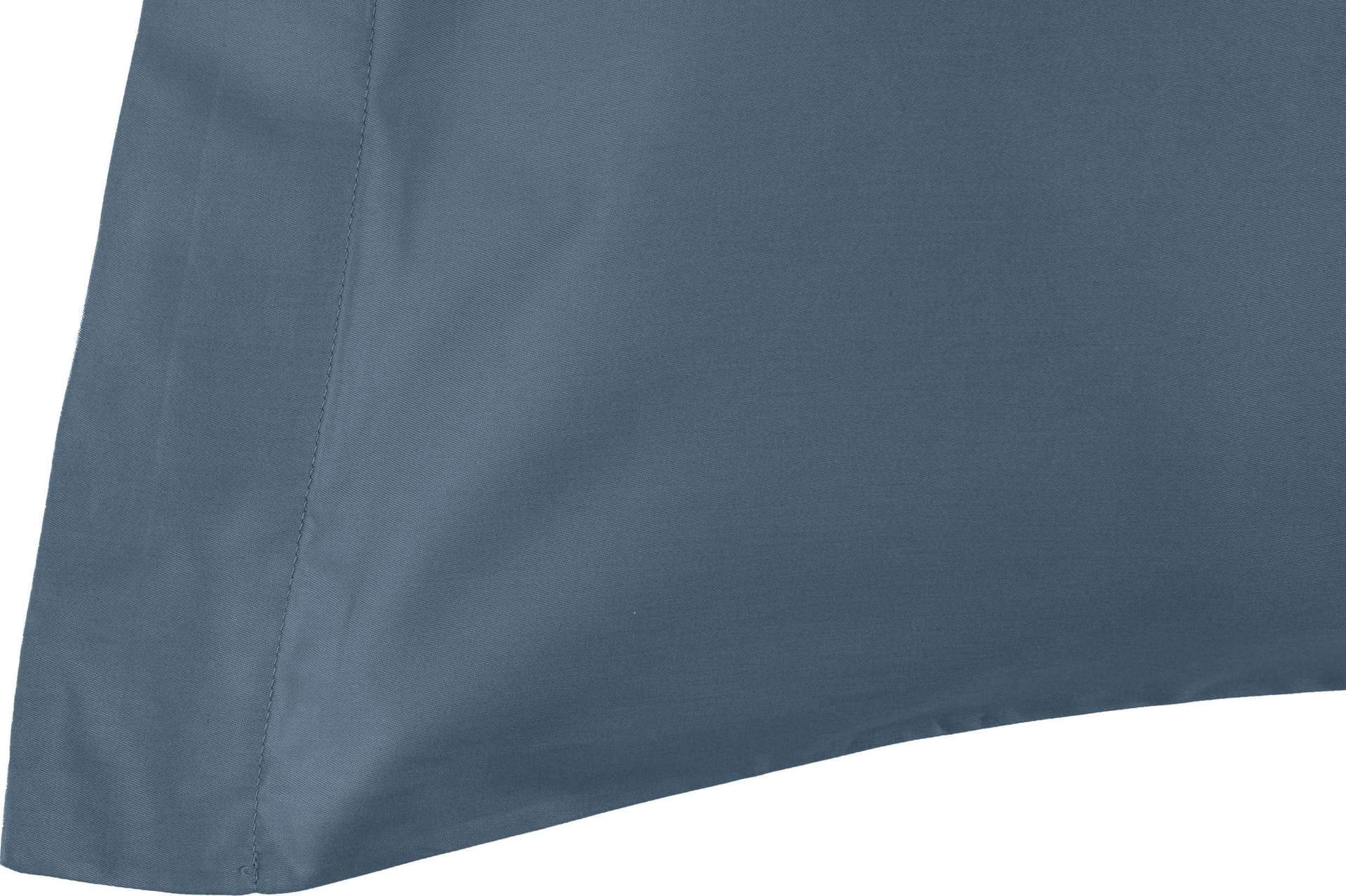 Parure Letto in Raso di puro cotone Grigio Ferro - 5