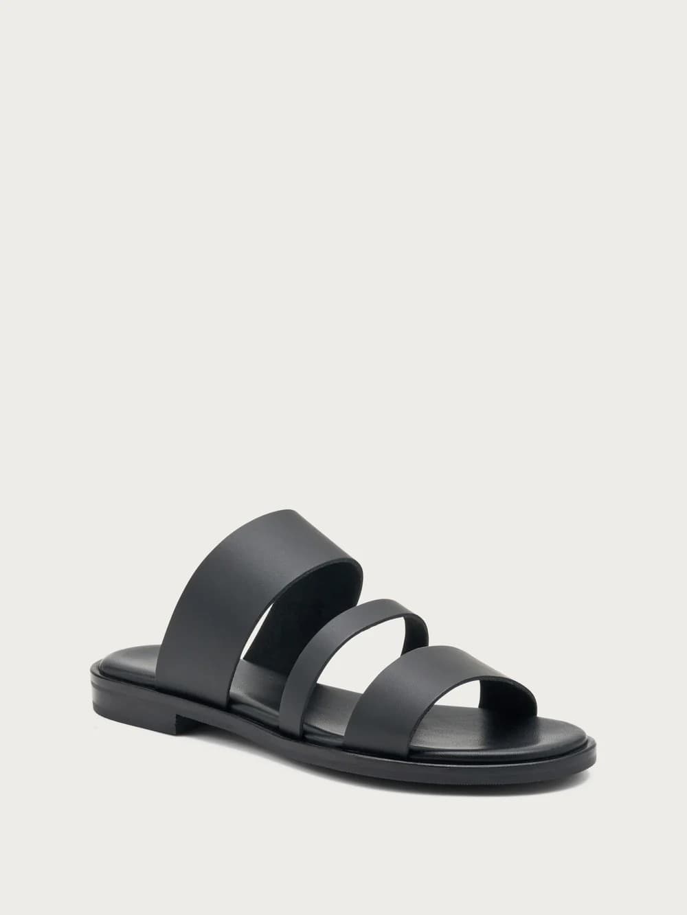 Frau ciabatta donna London in pelle nero 86M0 - 2