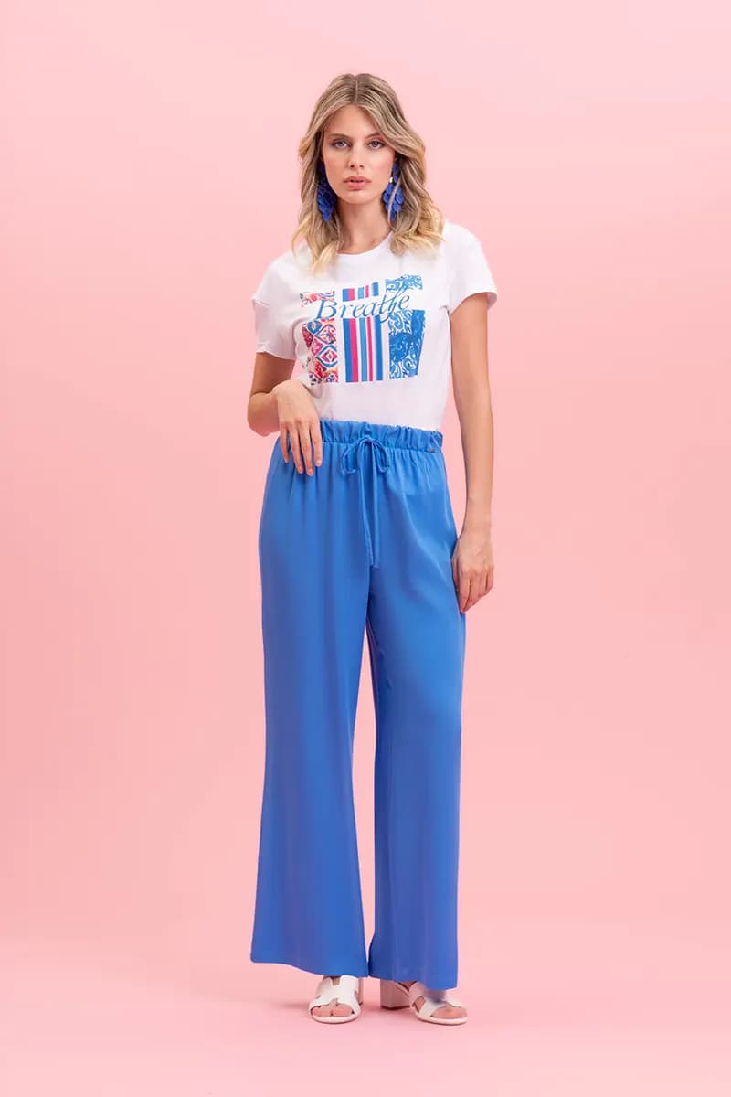 NUALY DAILY | Pantalone morbido con coulisse - 1