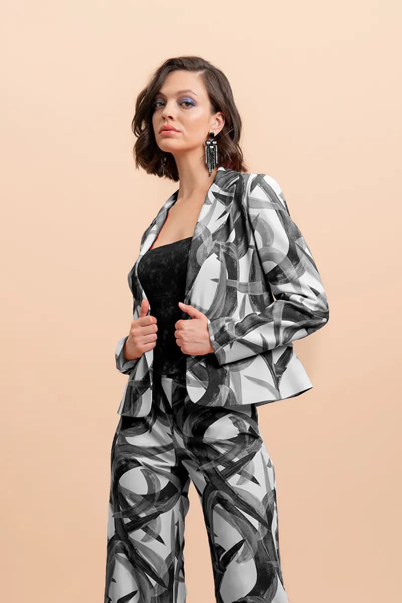 NUALY GLAMOUR | Giacca fantasia - 2