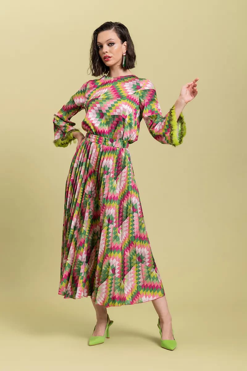 NUALY GLAMOUR | Camicia fantasia geometrica - 3