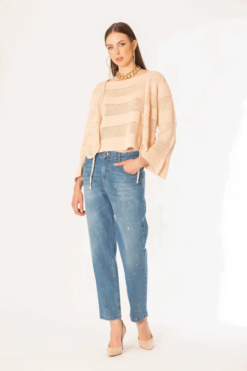 NO-NA' | Maglia crochet traforata - 5