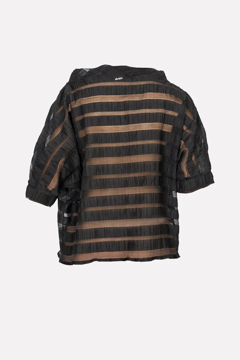 NO-NA' | Blusa a righe scollo barca - 3