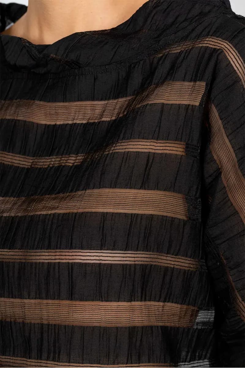 NO-NA' | Blusa a righe scollo barca - 4