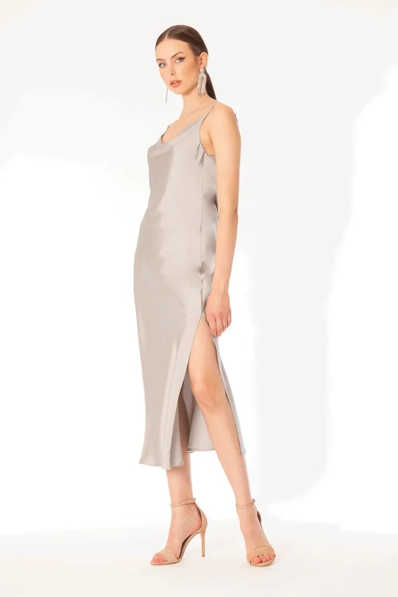 NO-NA' | Abito midi con perle schiena - 7