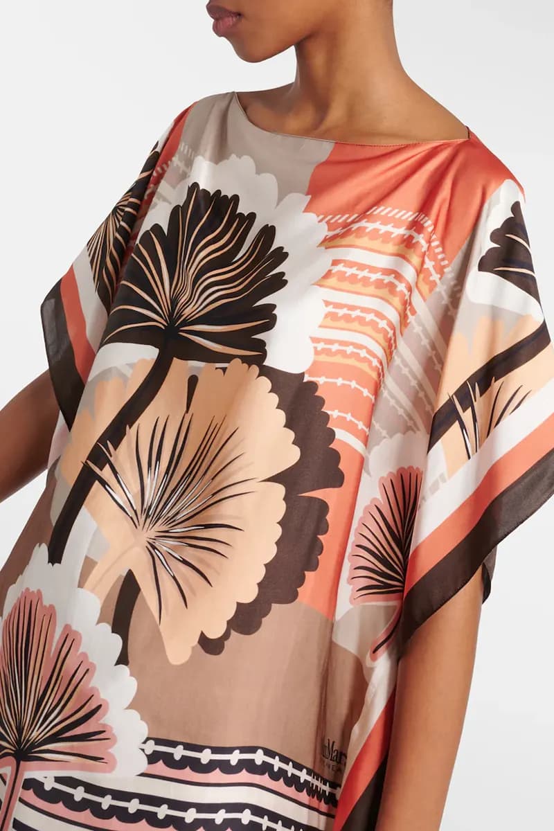MAX MARA | Blusa in raso stampato - 6
