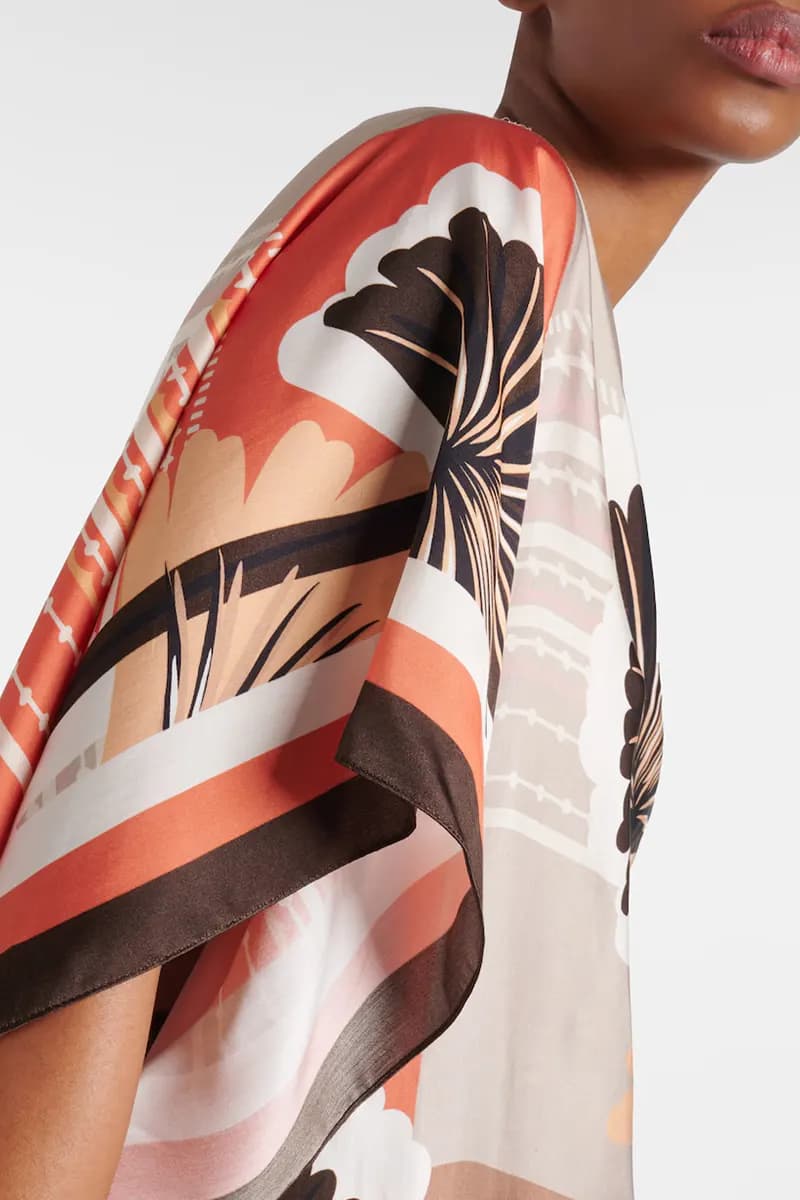 MAX MARA | Blusa in raso stampato - 4