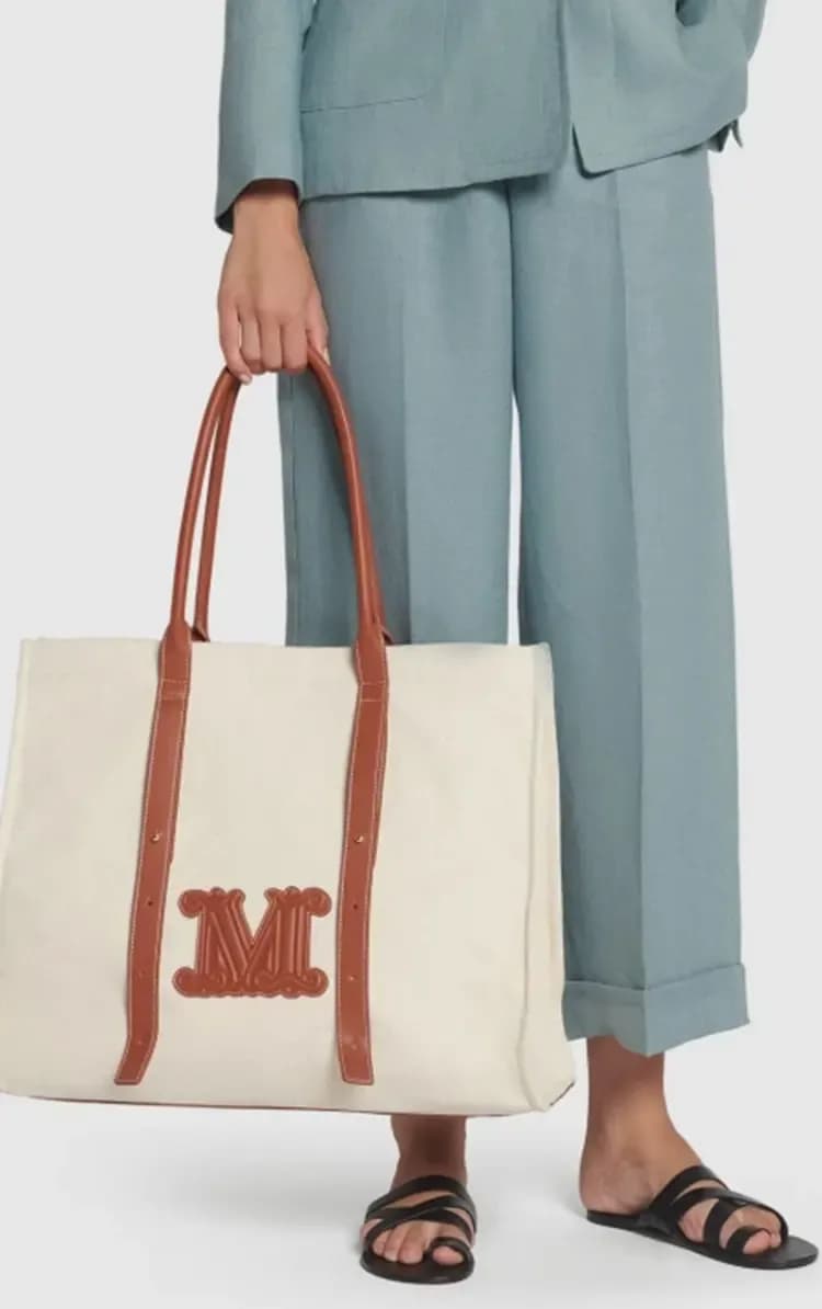 MAX MARA | Borsa shopping in cotone - 2