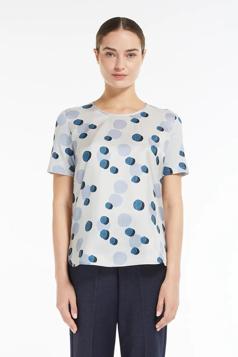 MAX MARA | Blusa in maglia viscosa e seta - 6