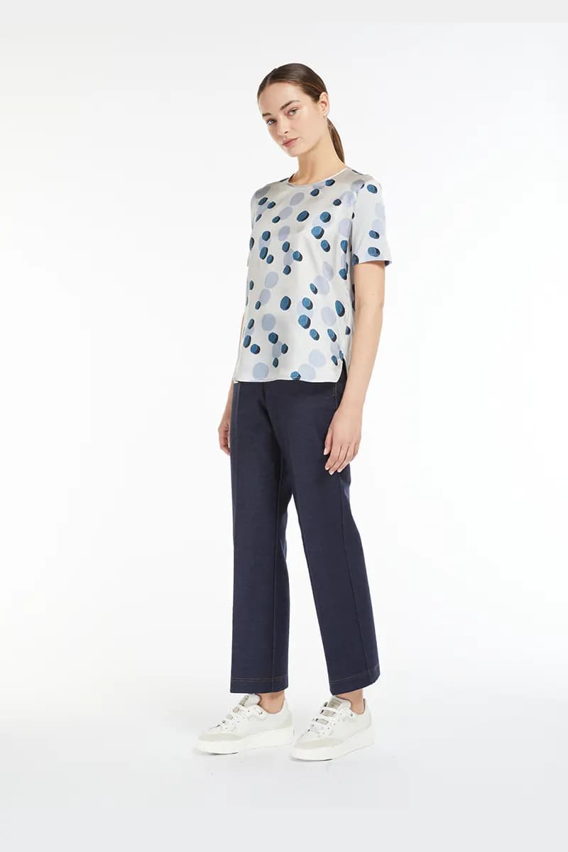 MAX MARA | Blusa in maglia viscosa e seta - 3