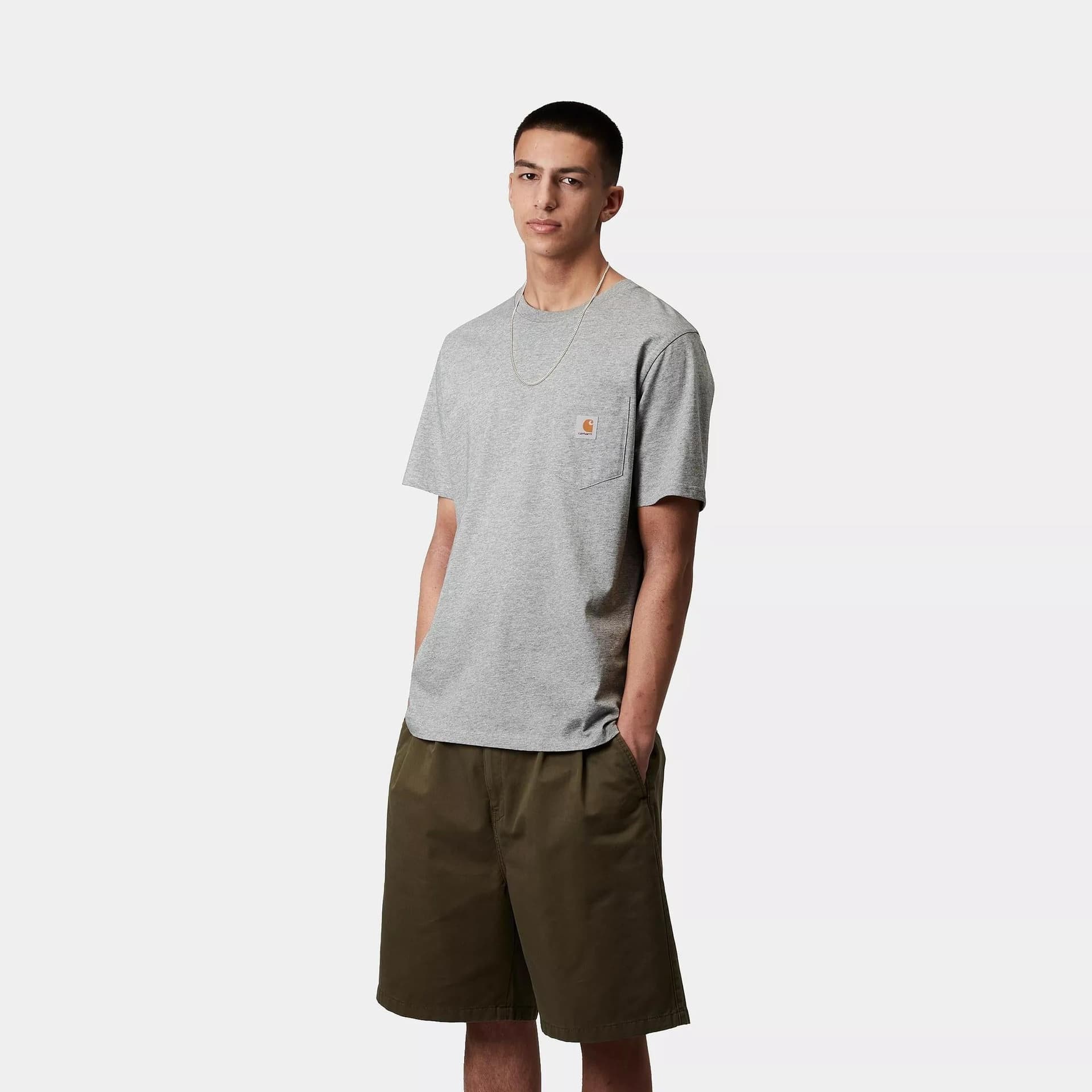 T-shirt Carhartt Pocket grey heather - 3