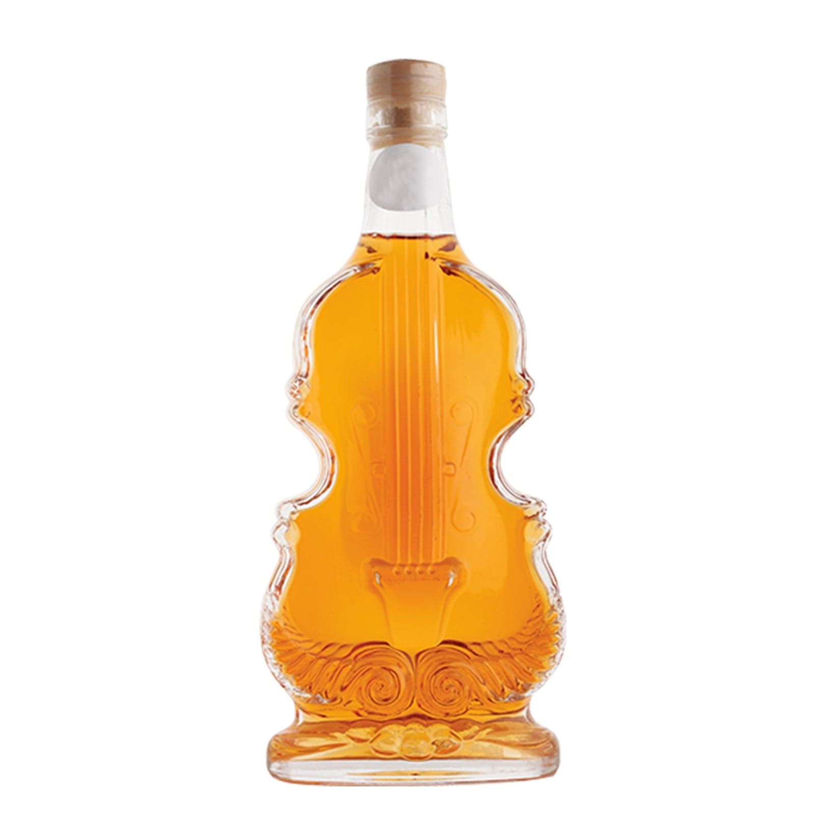 Bottiglia per distillati e liquori in vetro modello "Violino" da 500 mL - 2