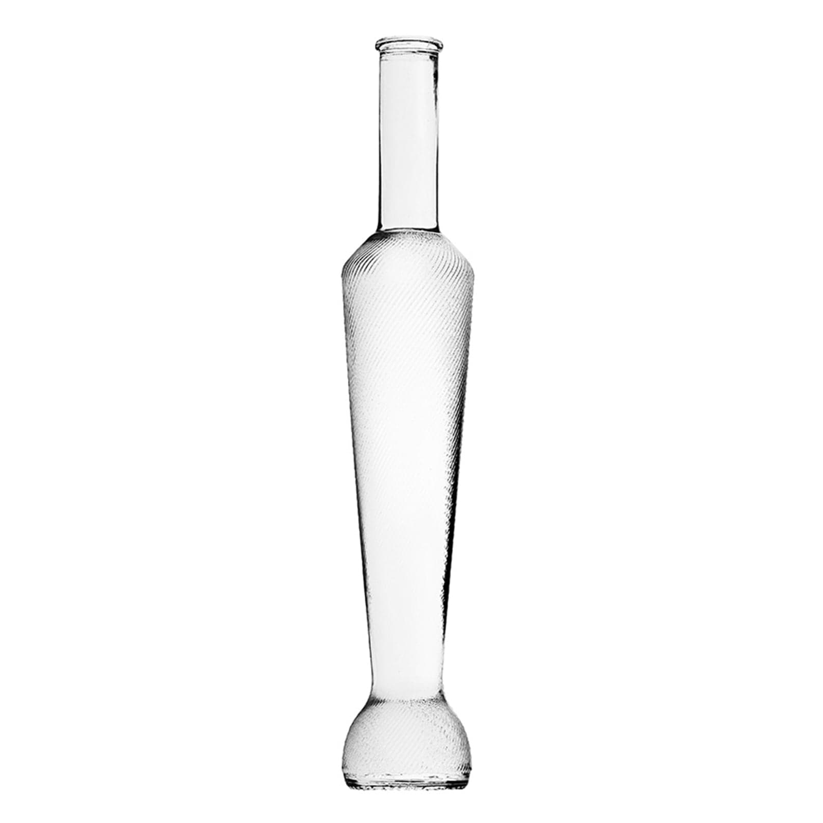 Bottiglia in vetro per distillati e liquori "Armony Rigata" da 200 mL - 4