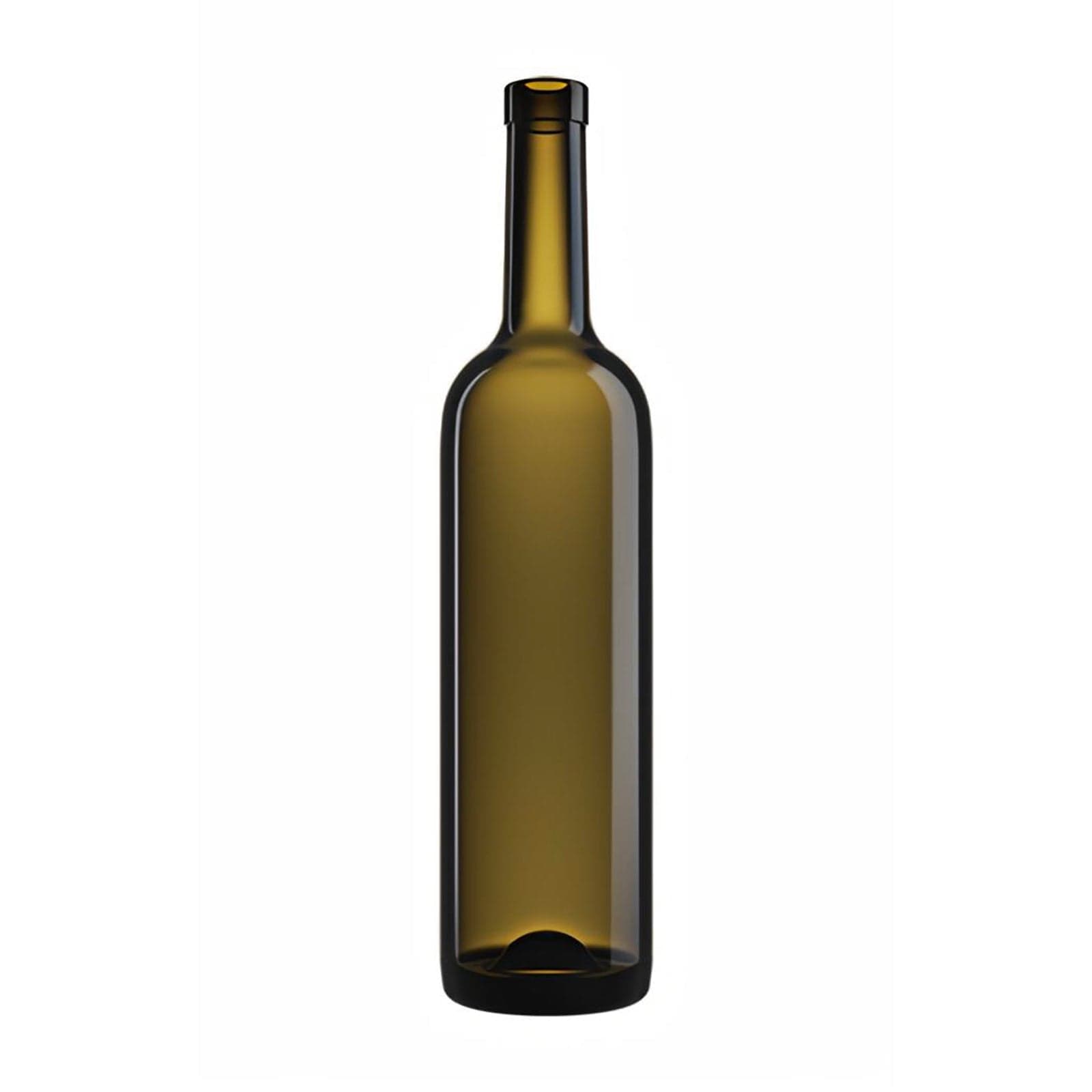Bottiglia in vetro per vino "Bordolese Leggera" con imboccatura a tappo di sughero 750 mL - 3