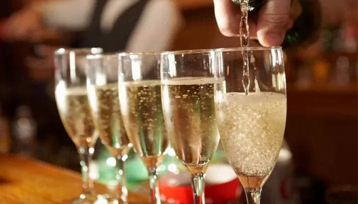 Bottiglia in vetro per vino "Champagne" con imboccatura a tappo di sughero 750 mL - 2