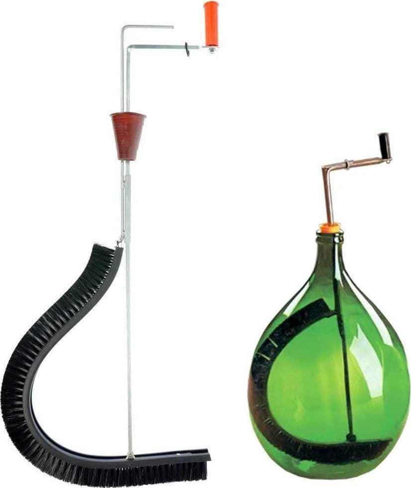 Scovolo in nylon lava Damigiane con spazzola rigida snodabile h 114 cm