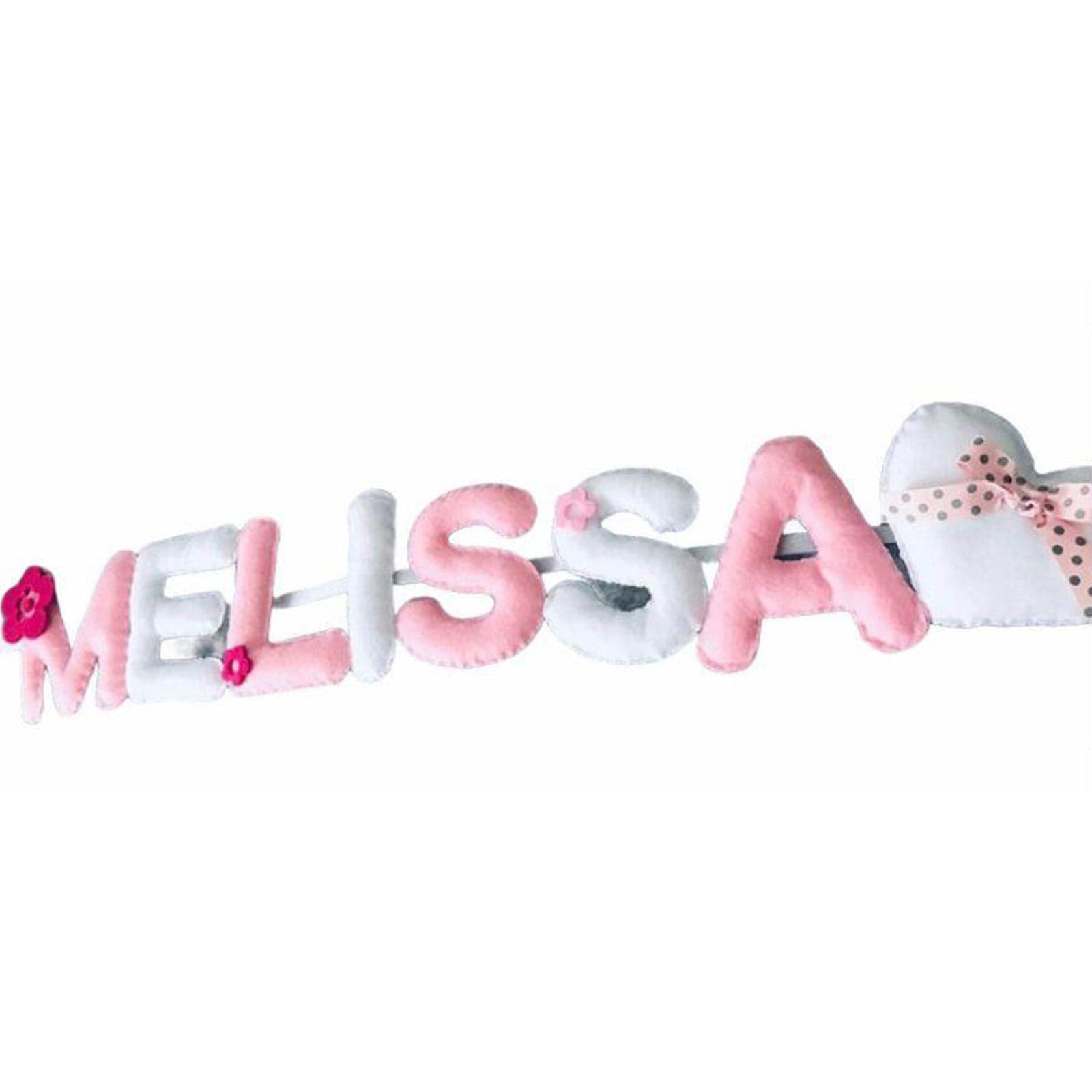 Banner con nome personalizzabile in pannolenci fatto a Mano ''Made in Italy'' - 4