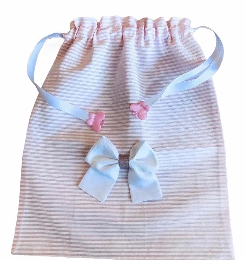 Sacca nascita in cotone, personalizzabile 35 x h 40 cm fatto a mano "Made in Italy" - 9