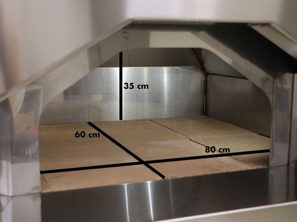 Forno a legna per pizze in acciaio inox cottura diretta da esterno con ruote "Made in Italy" - 4