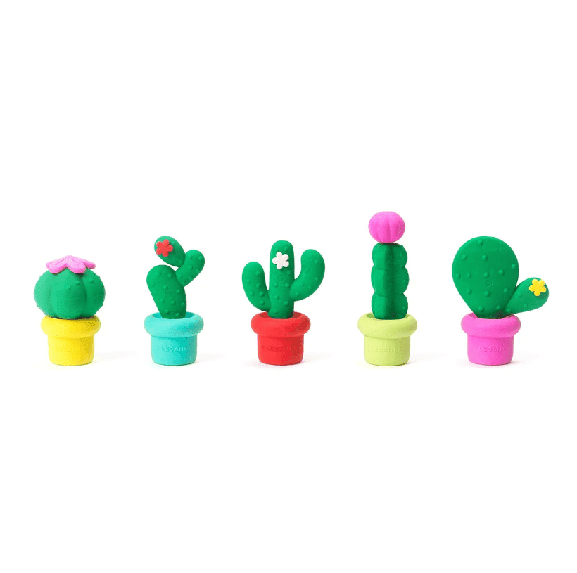 Legami - Set di 5 Gomme da cancellare a tema Cactus alla Fragranza di Fragola (CE0002) - 2