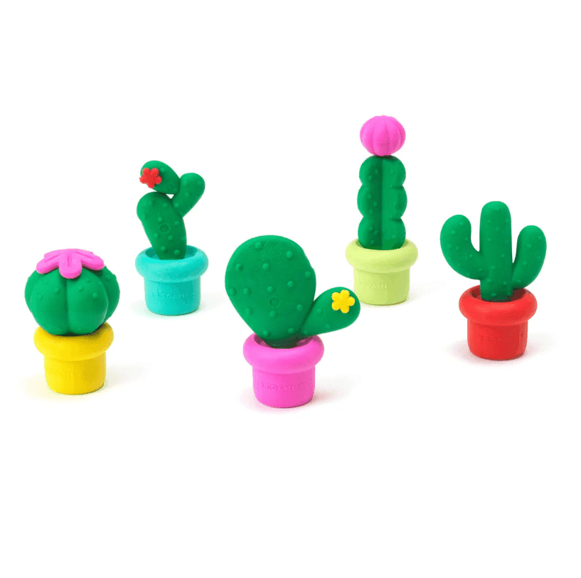 Legami - Set di 5 Gomme da cancellare a tema Cactus alla Fragranza di Fragola (CE0002) - 3